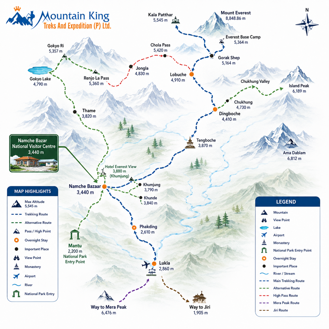 Trip route map