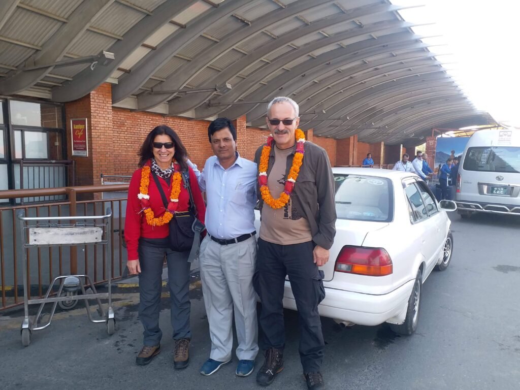 Our very special guests from Poland, Jarek and Danuta, have been visiting Nepal for over 15 years. They used to come twice a year and still visit once every year. This group picture was taken at Tribhuvan International Airport, Kathmandu, after a warm meet-and-greet with Nepali hospitality. A beautiful moment to celebrate their long friendship and the spirit of World Tourism Day 2025: Travel for Inclusive Growth.