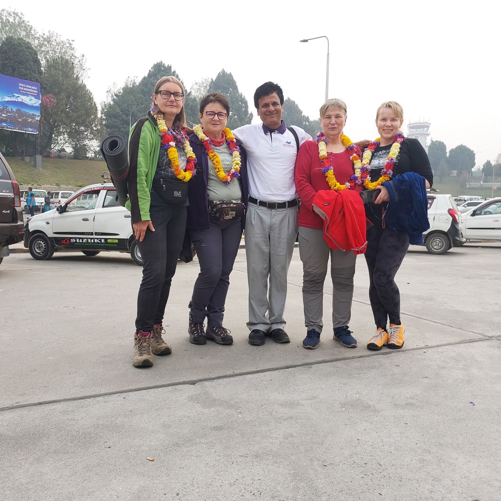 Polish tourist group welcomed with garlands at Tribhuvan International Airport on World Tourism Day 2025